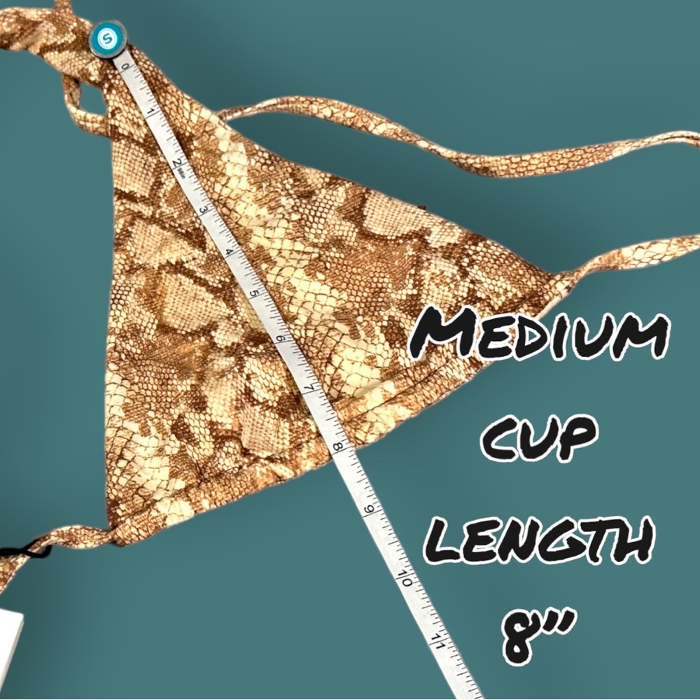 🎉 HOST PICK! 🎉NWT Vitamin A Milana Tie Side Top In Sand Snake. Various Sizes - Picture 12 of 14